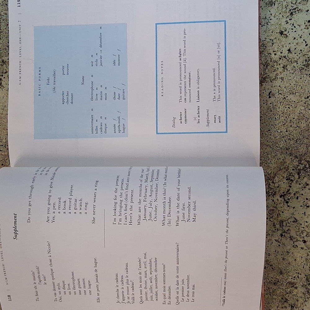 A-LM French Level One Vintage TextBook Exercise Book - Picture 8 of 13